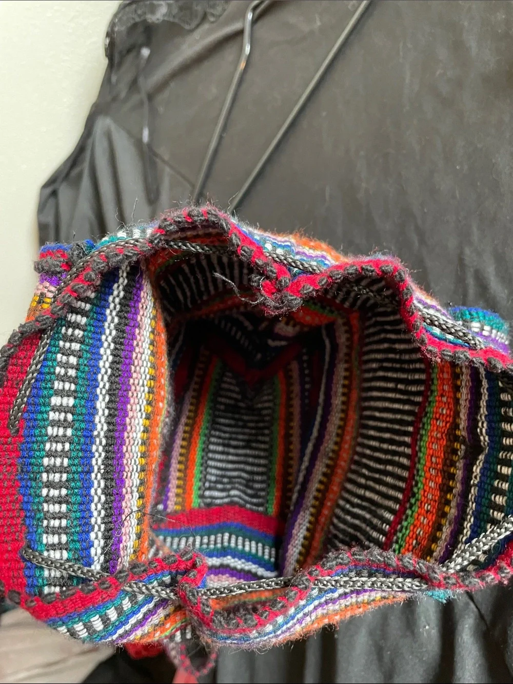Festive Multicolor Tassel Backpack Bag - Boho Women's Accessory